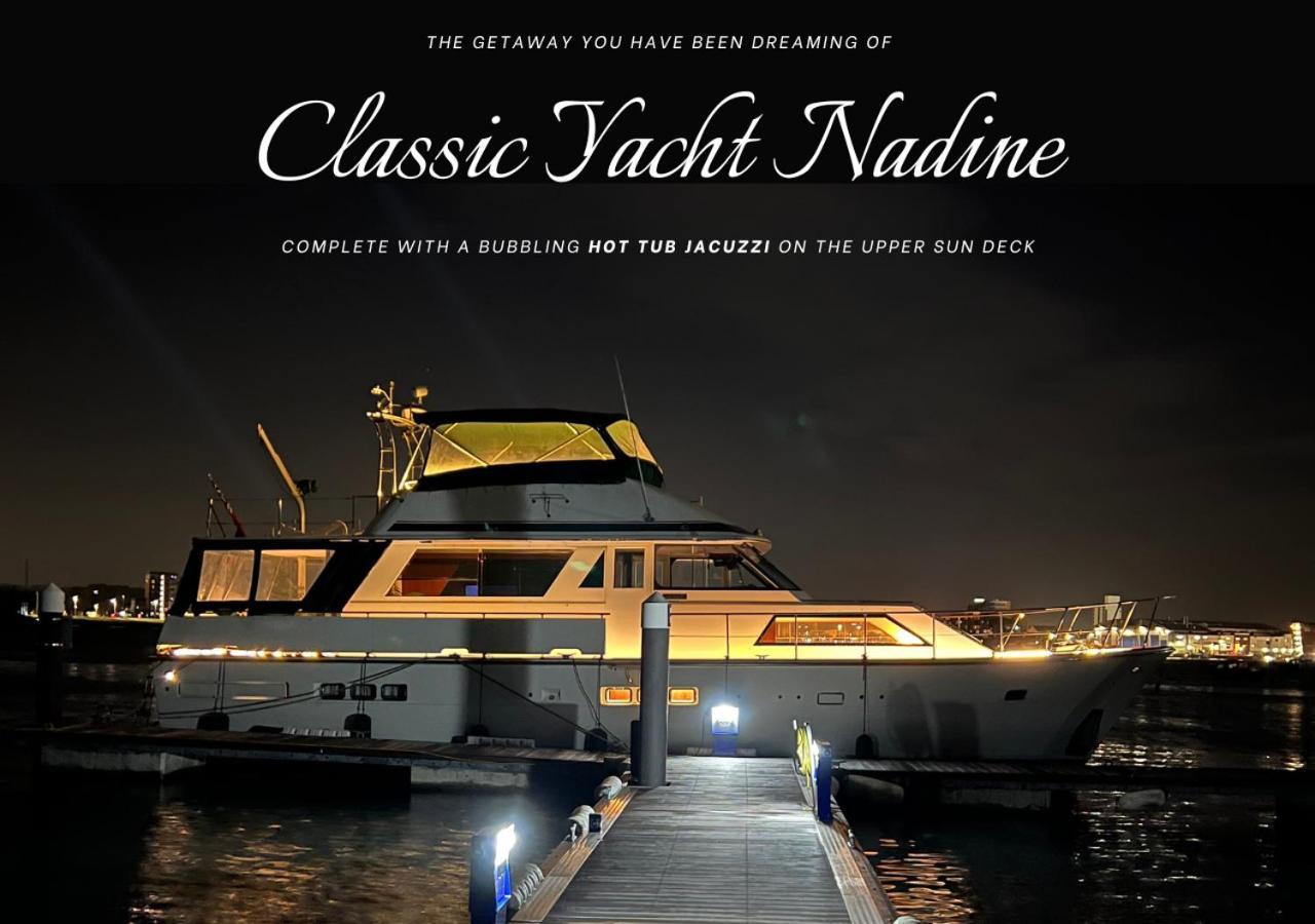 Classic Yacht Nadine In Poole Harbour, Dorset, With A Hot Tub Jacuzzi エクステリア 写真